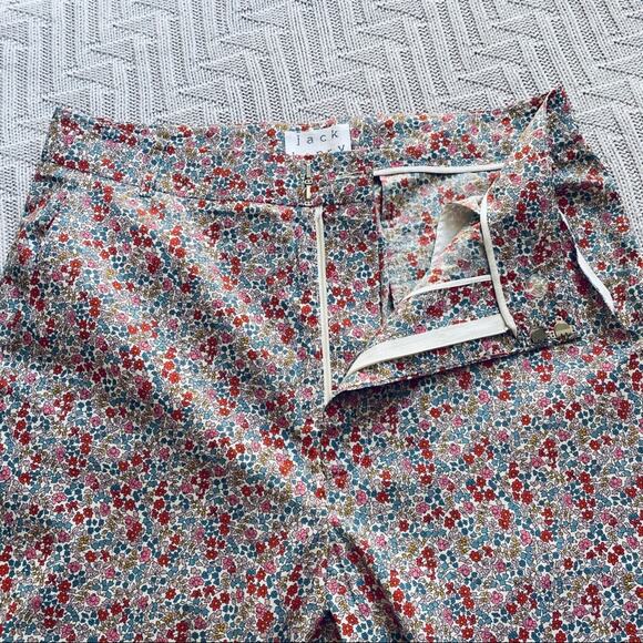 Vintage Jack Henry red floral clam diggers - Picture 6 of 10